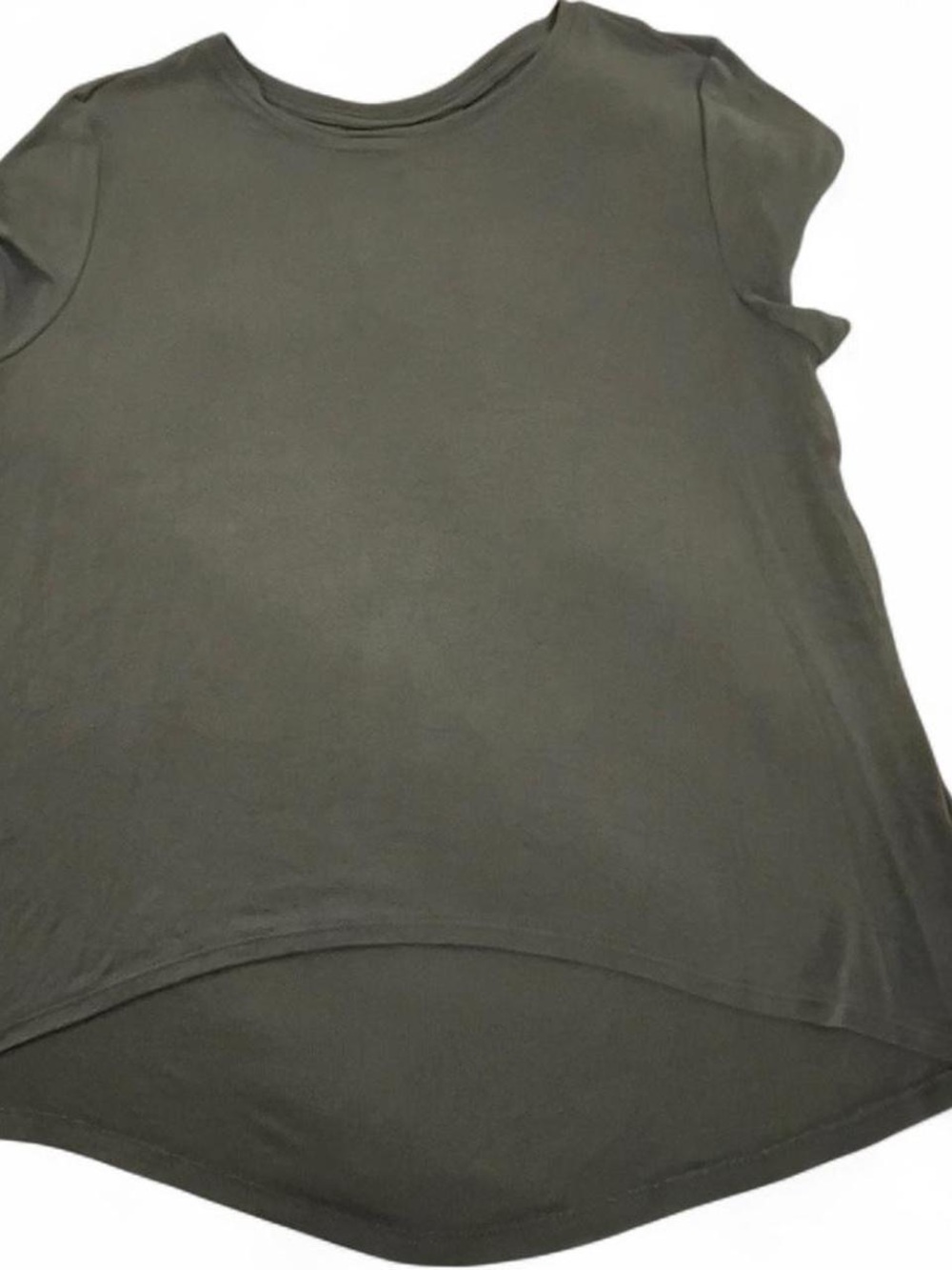 Athleta Olive Short-Sleeved Scoop Neck Tee - Picture 2 of 4